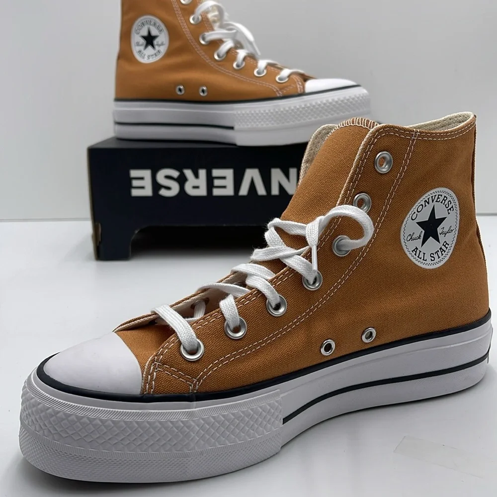 Converse WMNS CTAS LIFT HI GINGERSNAP/WHITE/BLACK A11537F Platforms Sneakers